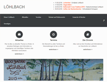 Tablet Screenshot of loehlbach.net